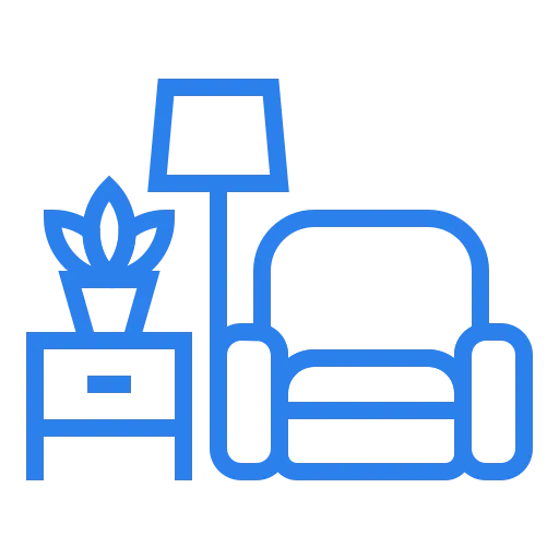 PrivatFinanzPlus - Baufinanzierungen und Privatkredite - Wohnzimmer-Symbol